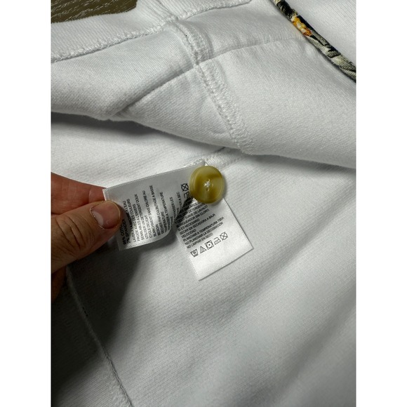 Tommy Bahama Aruba Stretch‎ Cotton Knit Blazer Womens Large White Floral Lined - Picture 6 of 10